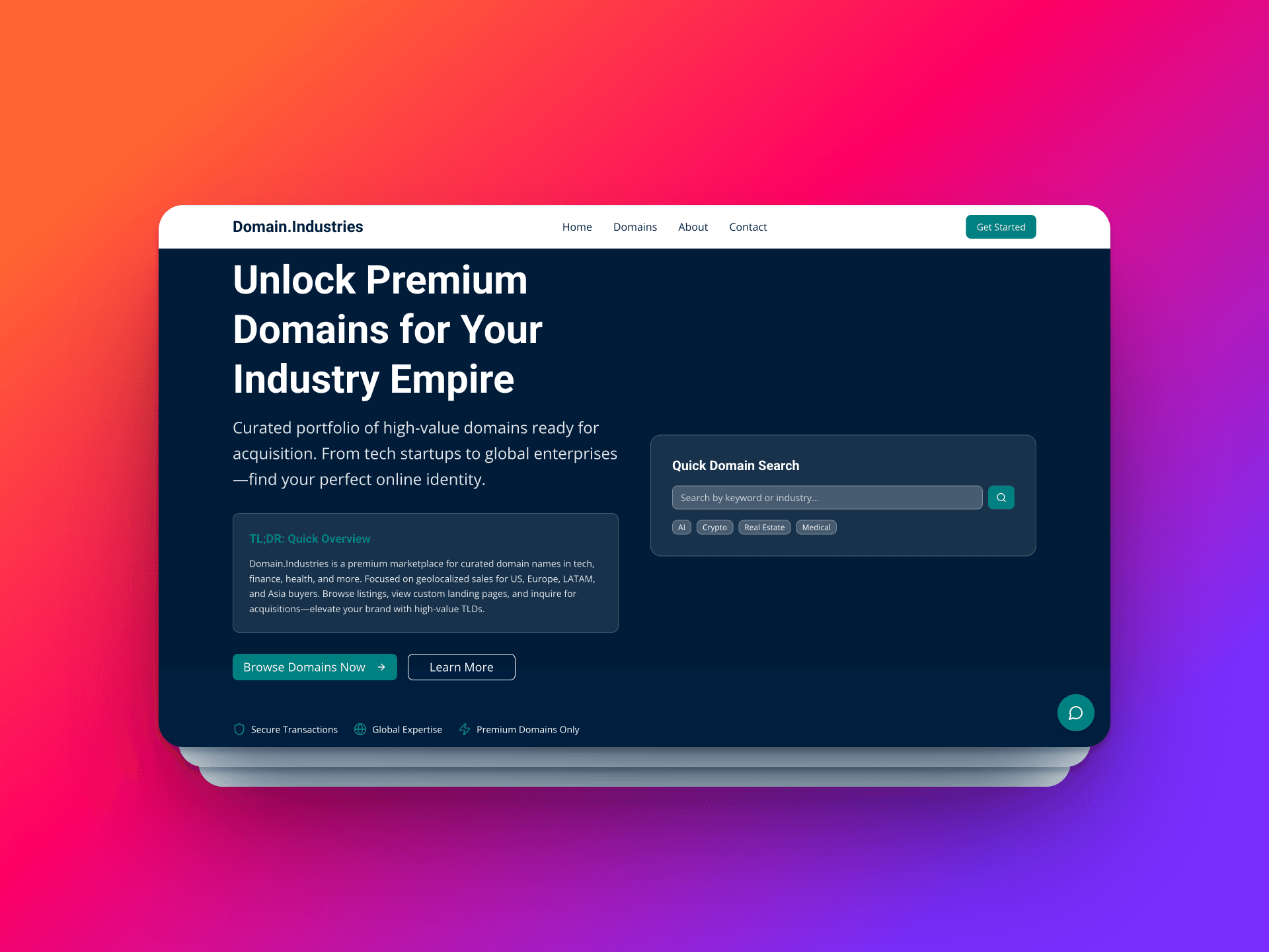 Domain.Industries preview